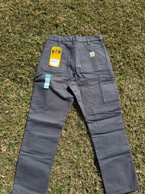 Carhartt Charcoal Utility Work Pants with Tool Pockets